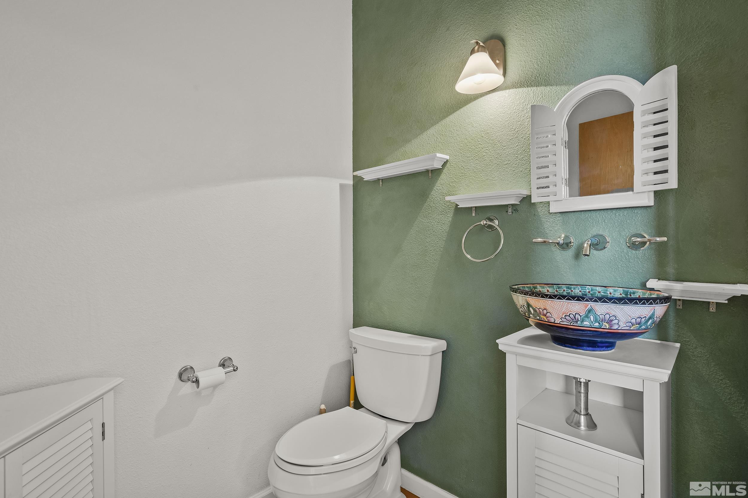 lower level half bath