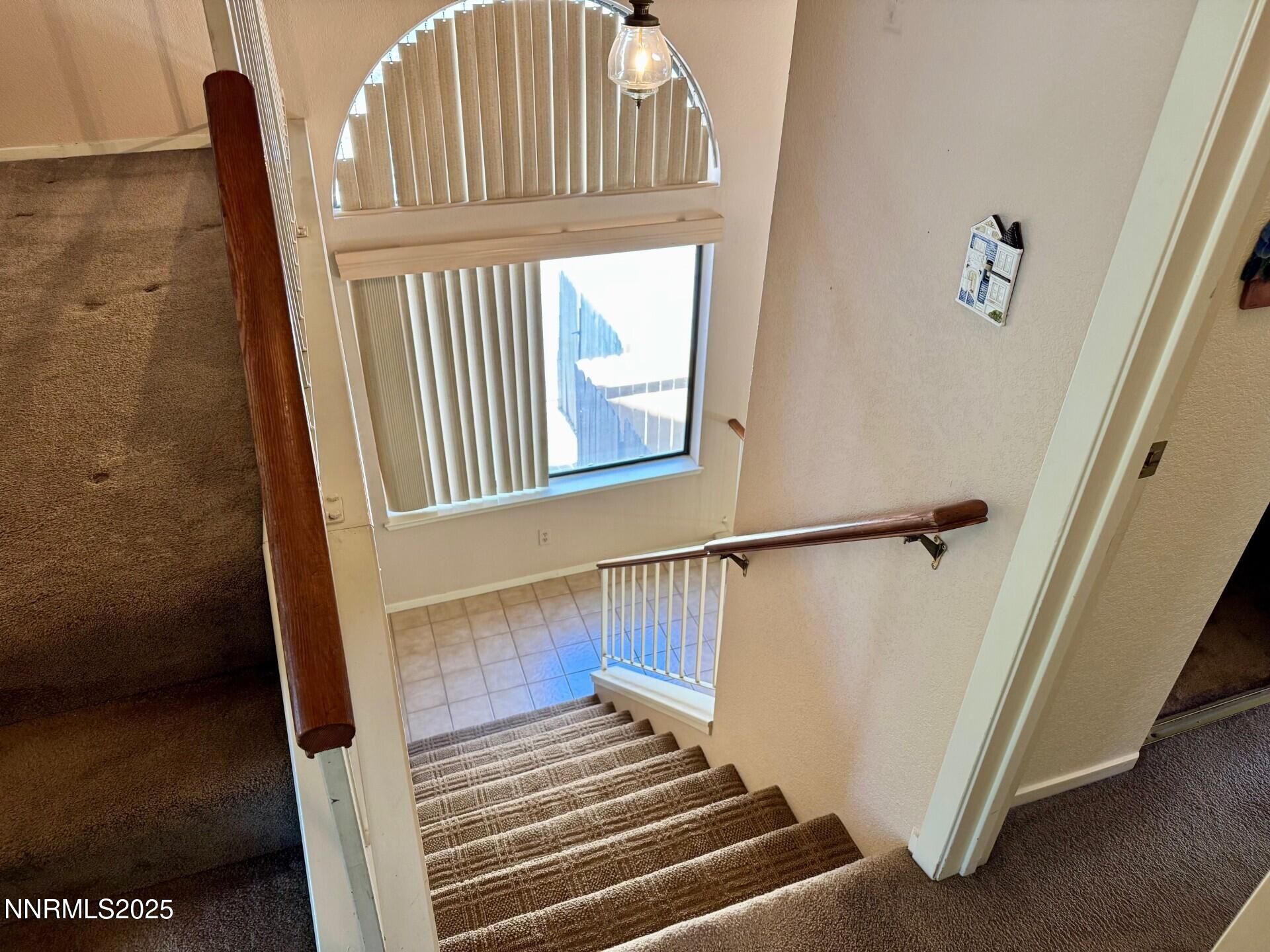 Snowshoe down stairs