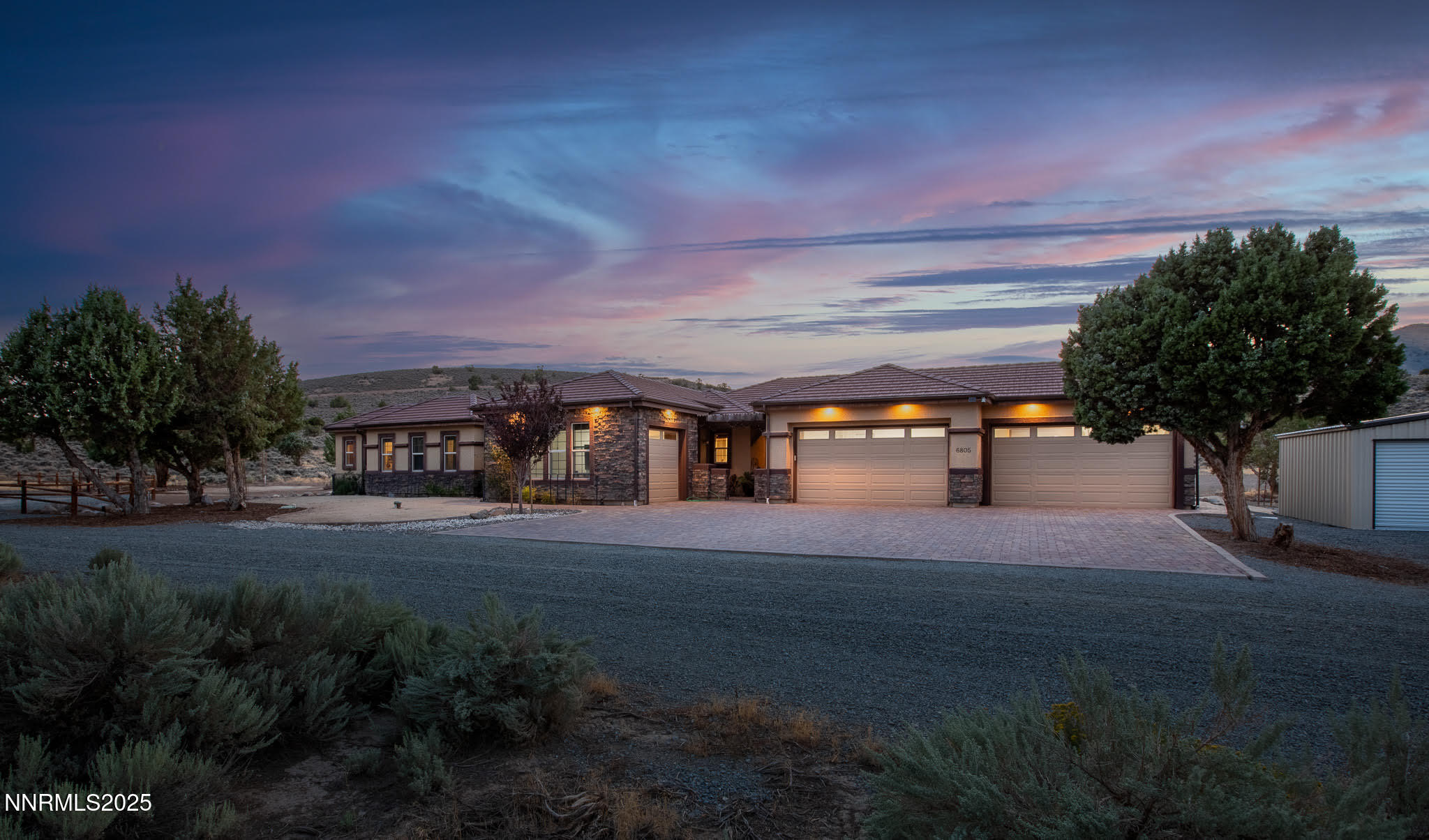 6805 Sage Canyon - front twilight