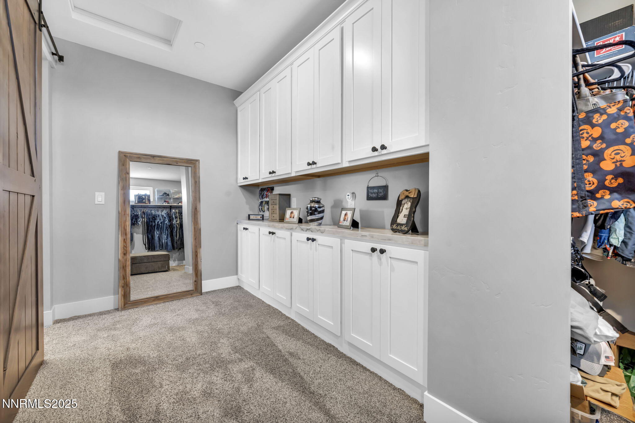 dressing area in closet