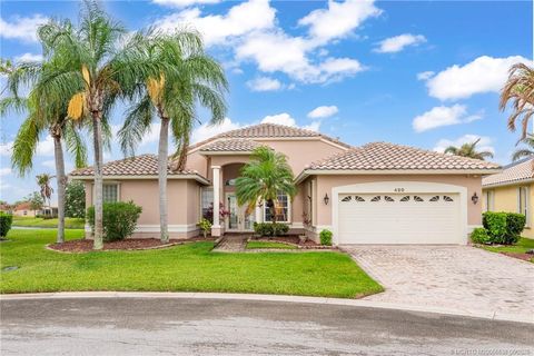 Photo of 420 NW Aqua Vista Lane, St Lucie West, FL 34986 (MLS # M20055538)