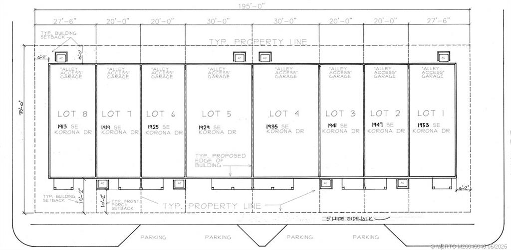 (8 parcels) 1913 - 1953 SE Korona (8 lots) Drive