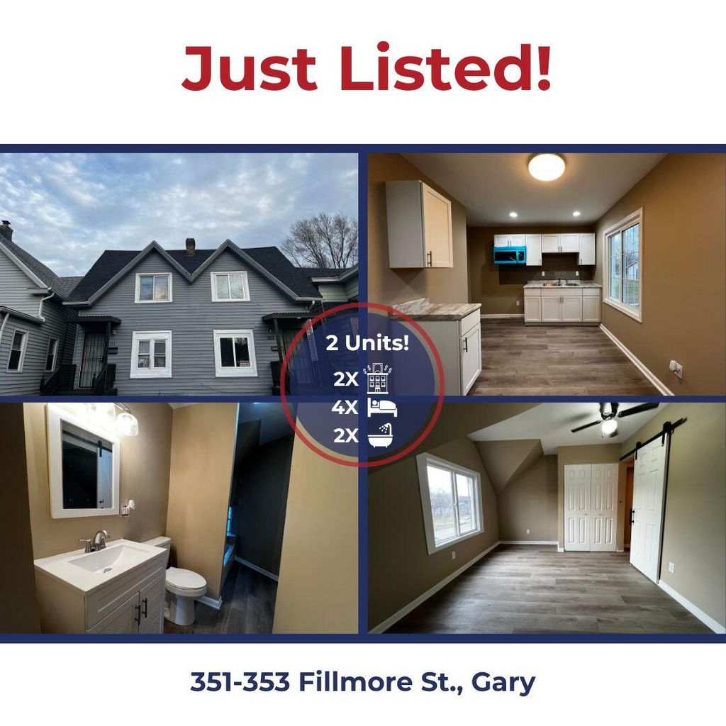Photo of 351-353 Fillmore Street, Gary, IN 46402 (MLS # 838822)