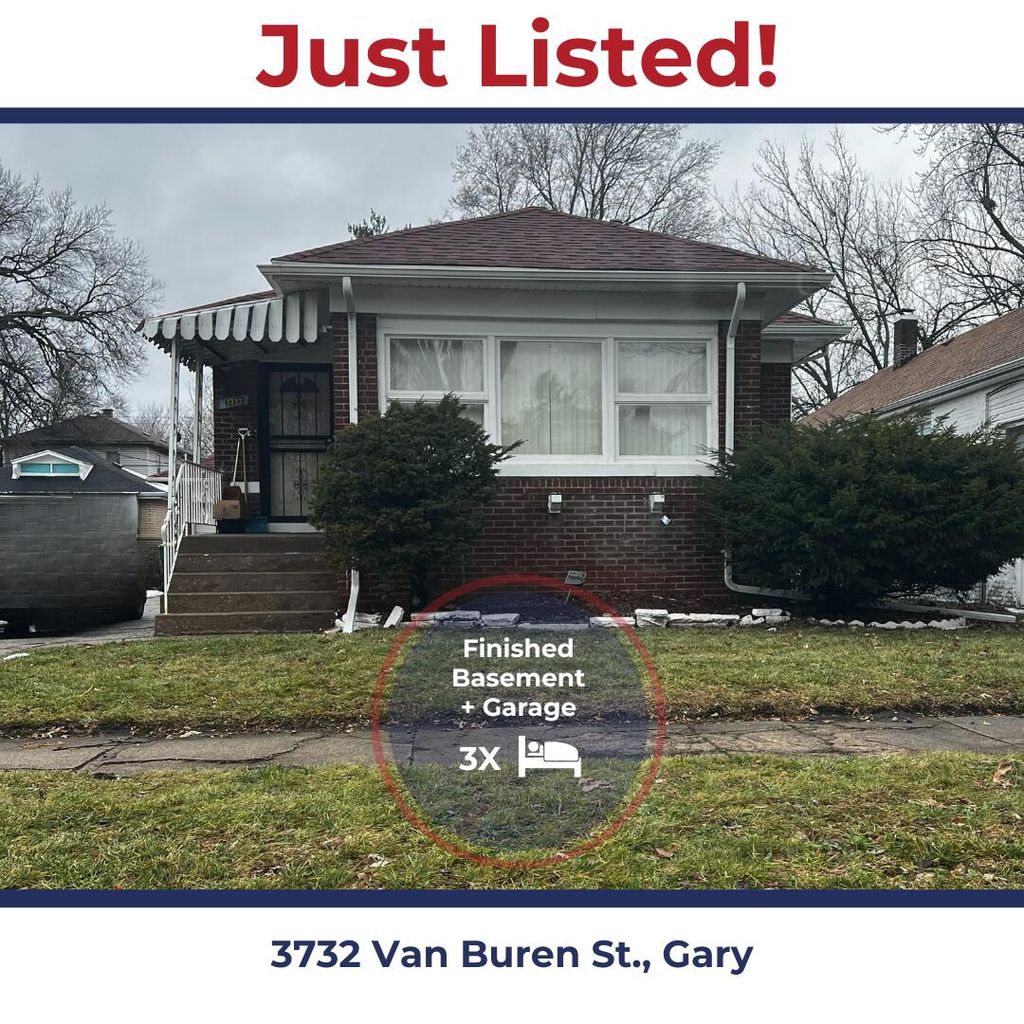 Photo of 3732 Van Buren Street, Gary, IN 46408 (MLS # 832167)