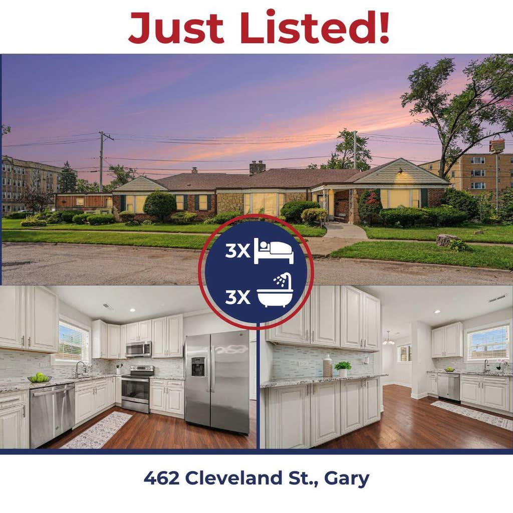 Photo of 462 Cleveland Street, Gary, IN 46404 (MLS # 844365)