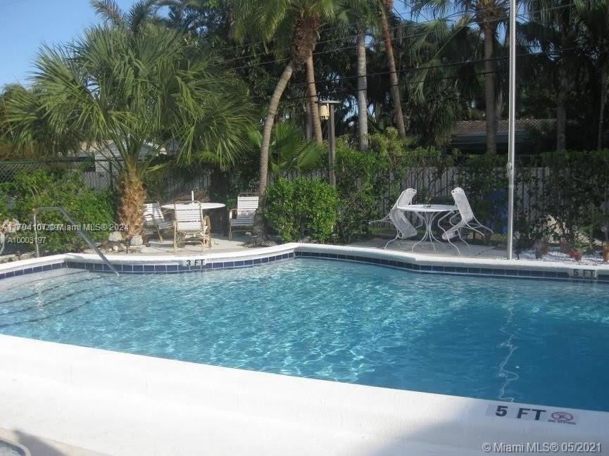 *SELLER MOTIVATED** This 1/1.5 unit in a ALL-AGES building on the first floor is completely renovated and offers a custom kitchen with custom cabinetry, granite countertops, new windows, doors and shutters, newer appliances and is fully furnished. Unit also features a newer A/C with porcelain tile in living areas. Building offers heated pool, sauna, clubhouse, BBQ & Laundry. HOA OWNS THE LAND! Come see this beauty today!