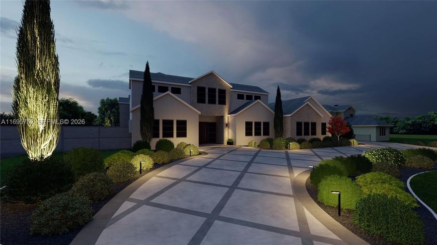 This exceptional property in the desirable Southwest Ranches neighborhood offers nearly 10,000 sq. ft. of luxurious living space. Boasting 7 bedrooms, 8 bathrooms, and situated on almost an acre of land, this contemporary masterpiece is designed for modern elegance and spacious living. A rare opportunity to customize your dream home while enjoying serene surroundings and upscale living. Q4 2026 delivery.
