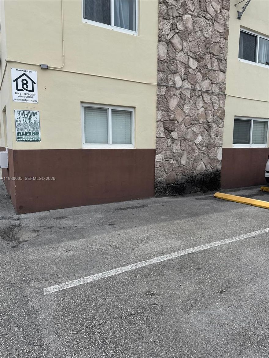 Cozy 1-bedroom, 1-bath apartment located near Calle Ocho, just minutes from supermarkets, restaurants, and everyday conveniences. This well-maintained unit features an assigned parking space and the added convenience of a washer and dryer inside the apartment. Perfect for comfortable living in a vibrant and accessible neighborhood.