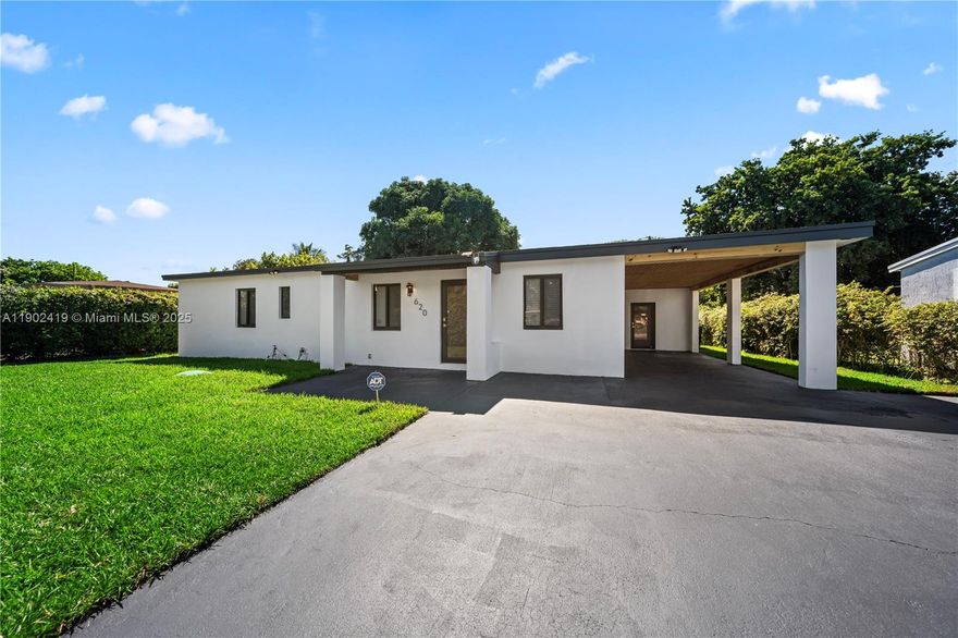 Welcome to this beautifully updated single-family home situated on an oversized lot. Step inside to an open, modern layout filled with natural light and warm, inviting energy throughout. The home features impact windows and doors, a brand-new roof, and stainless-steel appliances, offering both style and peace of mind. Enjoy effortless living with a covered carport, spacious outdoor areas, and a design that perfectly blends comfort and functionality. A true turnkey home ready for its next owner to move right in and enjoy.