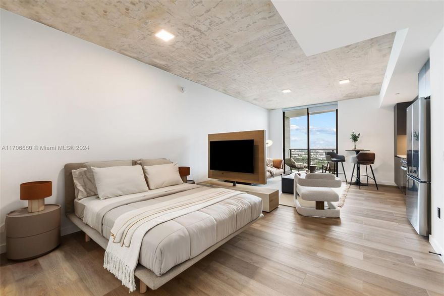 Brand New High Rise! Experience modern living in a stylish Studio at Rivr Lofts, Downtown Ft Lauderdale. These open-concept spaces feature Loft-style ceilings, large hurricane-impact windows, walk-in closet, in-unit washer/dryer and smart home technology. Enjoy top-notch amenities, including a fitness center, rooftop lounge & pool, co-working spaces, and convenient access to downtown nightlife, dining, and waterfront attractions. Specials: 1st Parking space Included; 1 Month Free (12-14 month lease) & 2 Months Free (15 month lease) Limited Time!