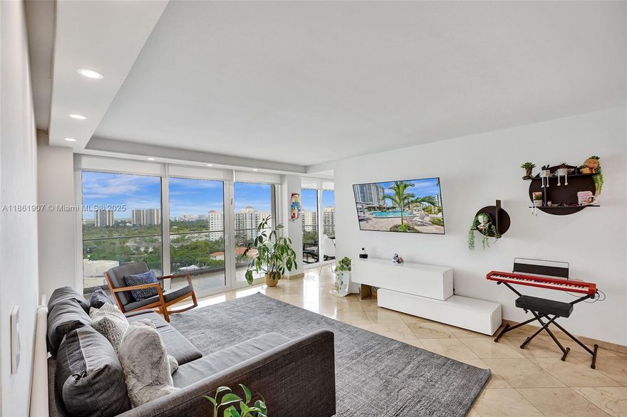 AVENTURA'S BEST-KEPT SECRET: LIVE ON YOUR DREAM ISLAND
Experience breathtaking sunsets year-round with premium views from this sleek and sophisticated residence at Turnberry Isle. This fully renovated 2-bedroom + enclosed den (with closet), 2-bath home features a versatile den that doubles as a third bedroom or office, impact windows, a chef’s kitchen, and spacious living areas bathed in natural light. Floor-to-ceiling glass opens to a private balcony with Aventura’s best sunset views. The primary suite offers a walk-in closet and spa-like bath. 

Enjoy a resort lifestyle with a restaurant, theater, kids’ playroom, fitness center, heated pool, concierge, valet, and 24-hour security—all just minutes from Aventura Mall, golf, dining, and Sunny Isles Beach.