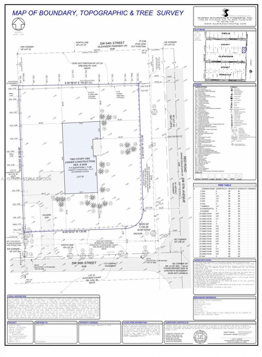 Prime residential lot in Pinecrest, FL. Cleared and ready to build.