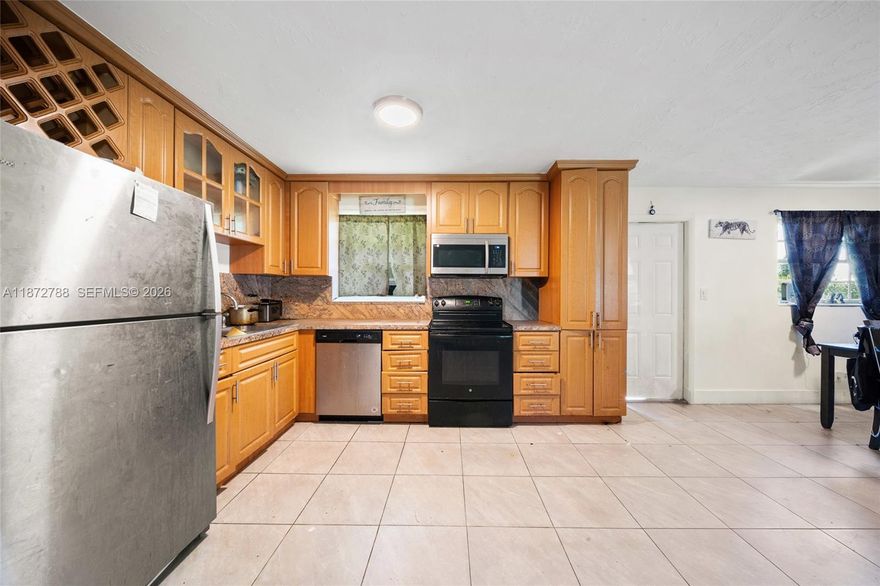 Oversized lot, so much potential to expand!! Remodeled 4 bedrooms 2 bathroom home. Open floor plan with updated tile, wood floors in bedrooms, updated bathrooms. Oversized lot and huge backyard with ample space for pool, boat, RV. Home is completely fenced. Do not disturb tenants, property is tenant occupied.