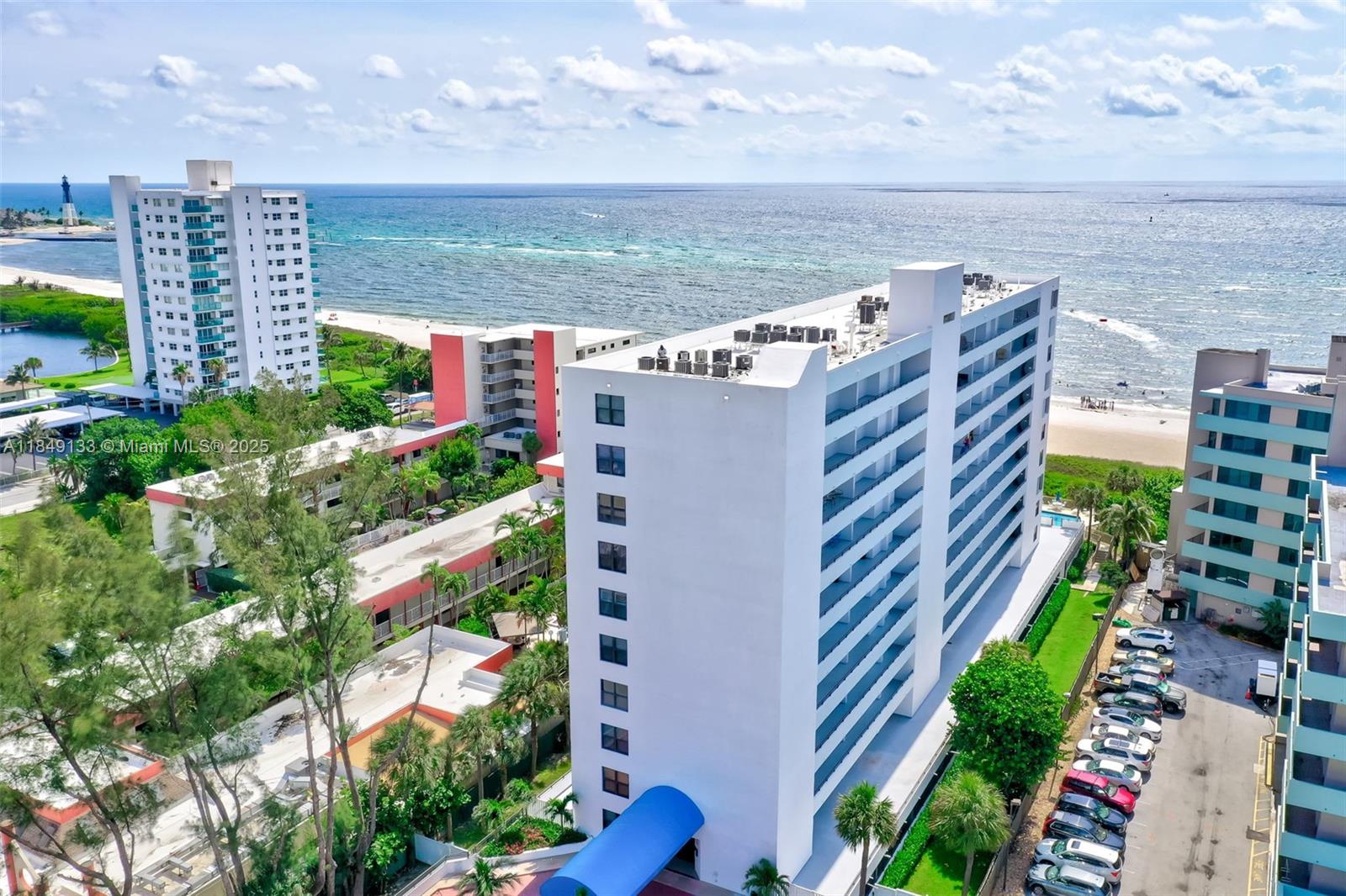 Live the 'Beach' resort life at 1500 Ocean Club minutes from the new Pompano Beach fishing pier, fabulous restaurants & activities meeting at the Atlantic Ocean. This split, 2 bedroom 2 bath condo has 2 updated bathrooms, impact windows, smooth ceilings, new lighting & ceiling fans, washer/dryer in the unit and shutters for the balcony. Gorgeous ocean views. The BEST part of 1500 Ocean Club are the renovations started in 2019 of over $2 mil including concrete restoration, new roof, waterproofing, support columns in the garage, new rebar and tension cables and more. Feel Safe in your new beach home.