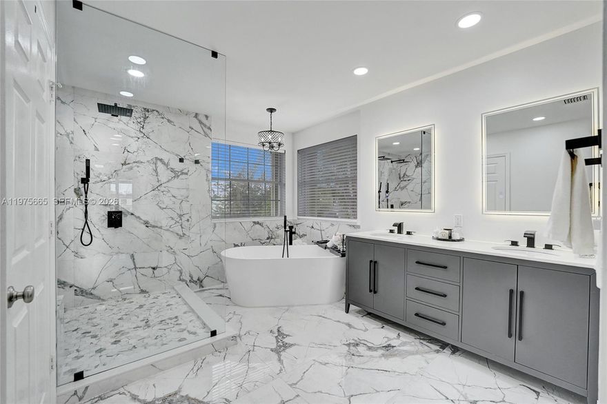 Stunning 5BR/3BA two-story home in gated Coconut Shores, Miramar with tranquil water views and a 3-car garage. Bright open layout with high ceilings, modern kitchen, updated baths and vinyl flooring—move-in ready and designed for comfortable everyday living and entertaining. Enjoy a peaceful backyard overlooking the lake while staying close to shopping, dining, parks and major highways. Owner pays HOA, lawn maintenance, basic cable & internet and pest control; tenant pays electric, water, sewer and trash. Max 6 vehicles; no street parking. Tenant must obtain $100,000 Tenant Liability Insurance and list TrueNest Property Management as Additional Interest. Pets allowed with restrictions (max 2; breed restrictions apply) with $250 non-refundable pet fee. No smoking.