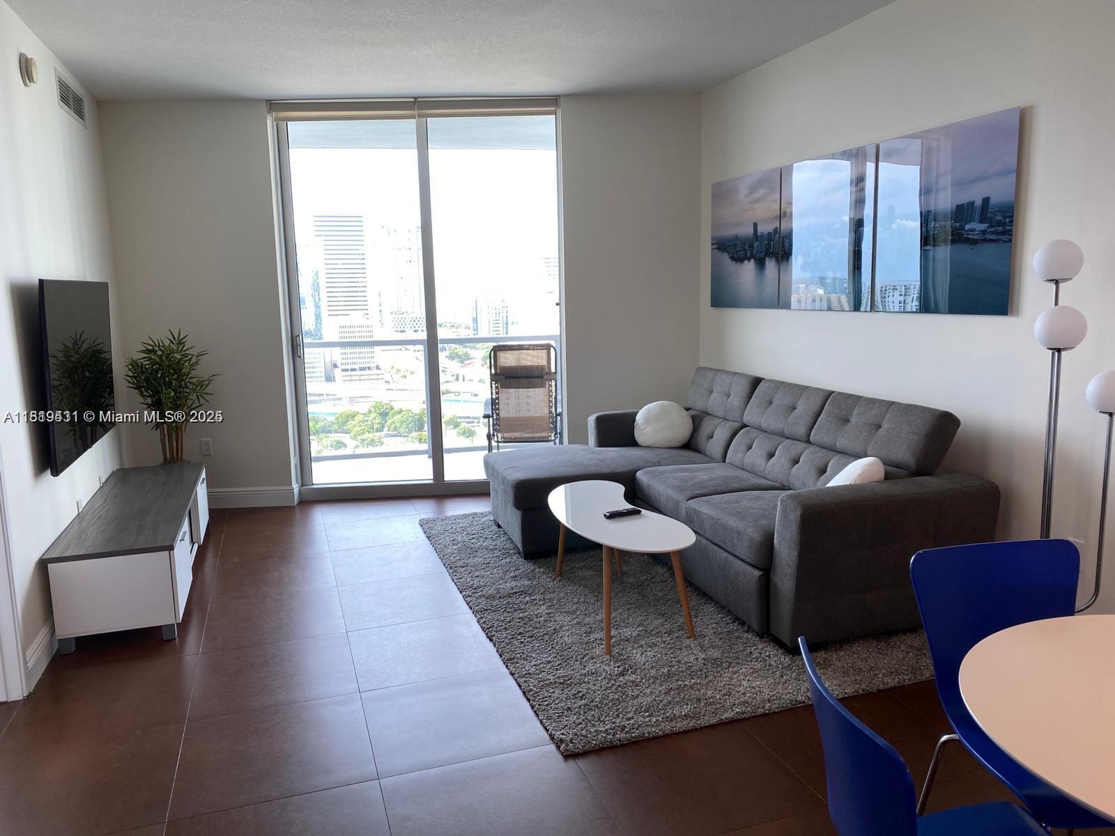 Rental Property at 185 Sw 7th St 2407, Miami, Broward County, Florida - Bedrooms: 1 
Bathrooms: 2  - $2,800 MO.