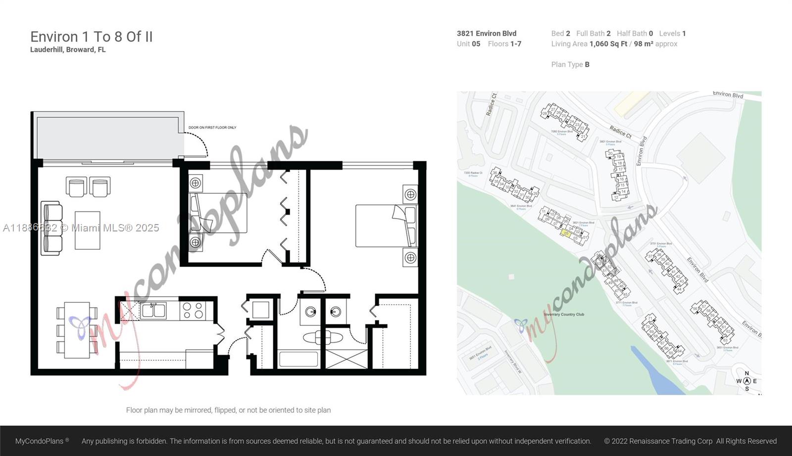 CONDOMINIUM 1 OF ENVIRON - Residential