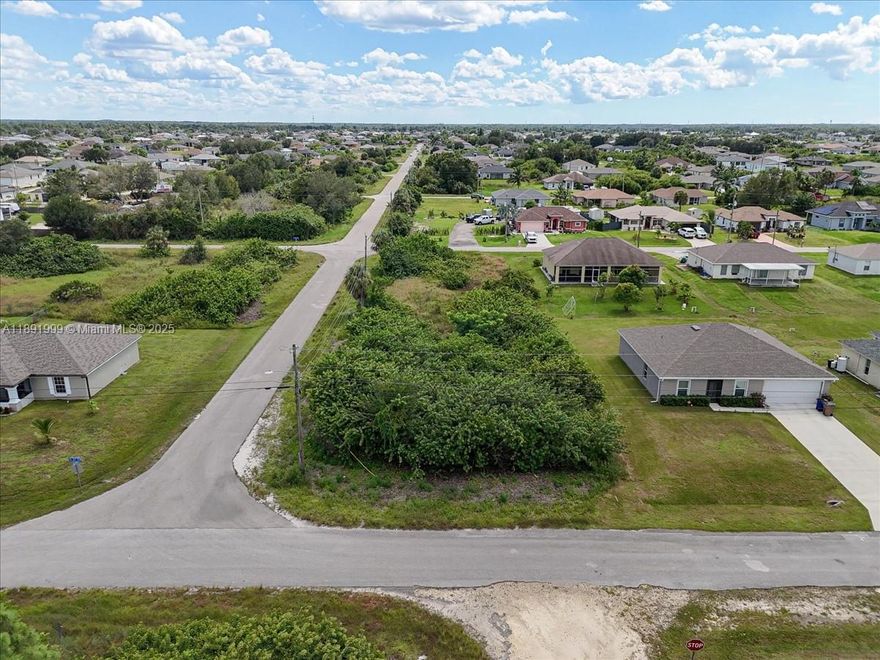 BUILD YOUR FLORIDA DREAM HOME ON THIS VACANT CORNER LOT IN GROWING LEHIGH ACRES!!!
ZONED RESIDENTIAL, THIS QUARTER ACRE FACES 15TH STREET AND DOUGLAS AVE SOUTH,HOMES ARE ALREADY PART OF THE NEIGHBORHOOD, PLANS AND SURVEY ARE INCLUDED IN SALES PRICE, IF YOU ARE A FUTURE HOMEOWNER LOOKING TO OWN A BRAND NEW HOME SELLER'S CAN HELP YOU BUILD IT!! ALSO 2 MORE LOTS ARE AVAILABLE 2816 & 3702 25 ST SW..CONTACT US TODAY FOR MORE INFORMATION !!!