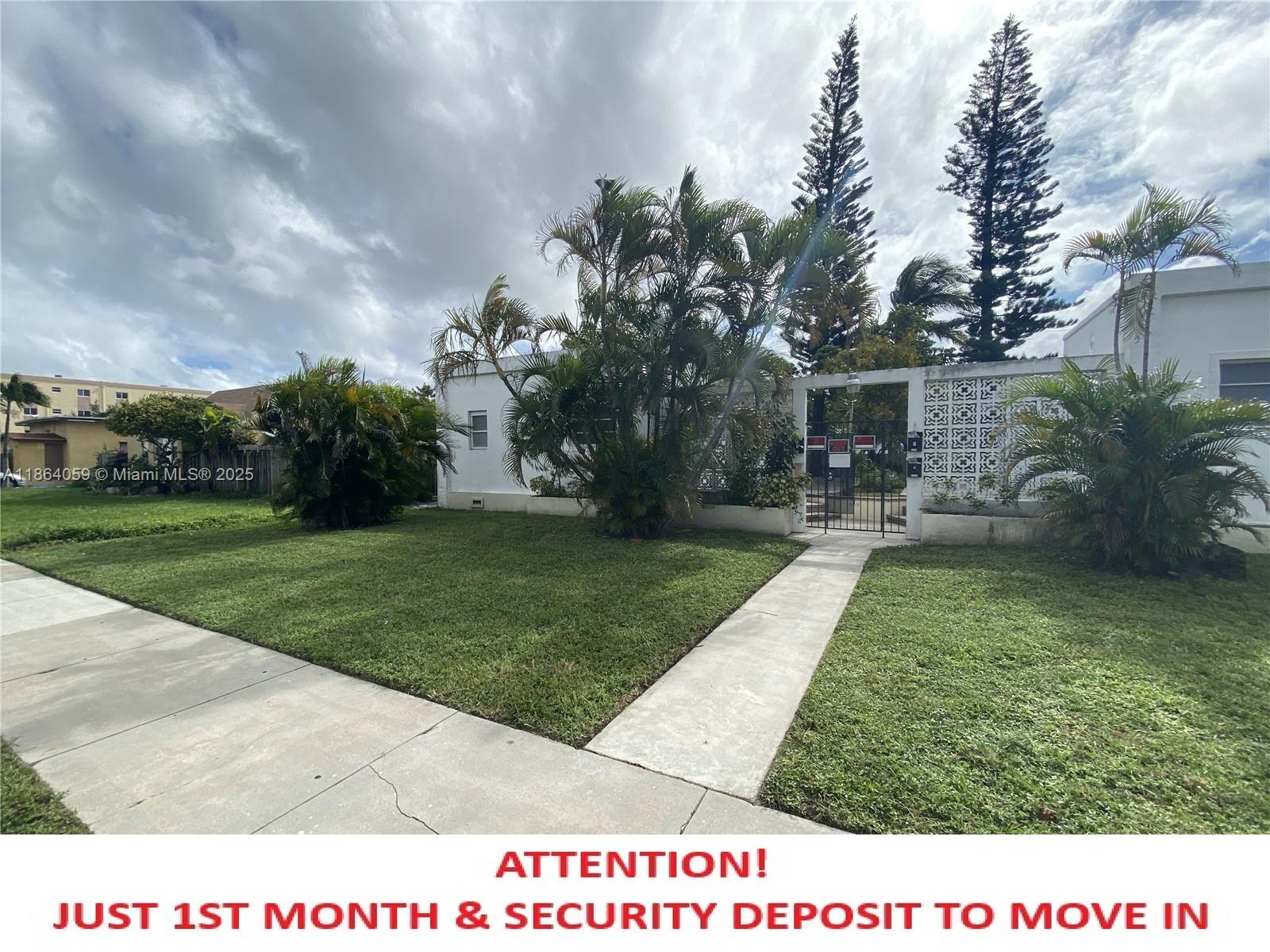 ATTENTION! JUST 1ST MONTH & SECURITY DEPOSIT TO MOVE IN!! Discover this remodeled 1BD/1BA apartment in a gated fourplex in the heart of Hollywood. Featuring fresh paint, an updated kitchen with gas range, and a modern bathroom, this charming unit is move-in ready. Enjoy a beautifully maintained green yard, perfect for relaxing outdoors—landscaping included! Nestled in a quiet and private community, this home offers comfort, convenience, and style all in one. Don’t miss this opportunity!