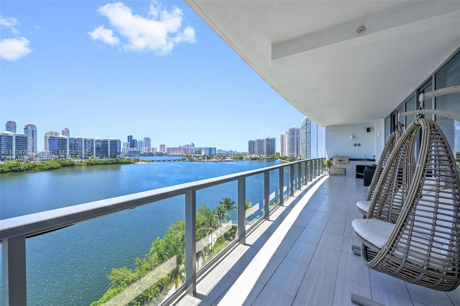 Experience modern luxury in this one-of-a-kind, fully renovated corner residence at Echo Aventura. This expansive 4 bed/6.5 bath plus maids quarter offers breathtaking Intracoastal views and abundant natural light through floor-to-ceiling windows. Thoughtfully designed interiors feature a private foyer with direct elevator access, built-in closets, electric blinds, and a smart home system. The open-concept chef’s kitchen boasts Italian cabinetry, Sub-Zero appliances, and a Wolf gas stove, plus a summer kitchen on the balcony. Enjoy world-class amenities including a Bayfront pool, spa, and fitness center. all just minutes from Aventura Mall and the beach. Never rented before and easy to show. A rare opportunity in one of Aventura’s most exclusive buildings.