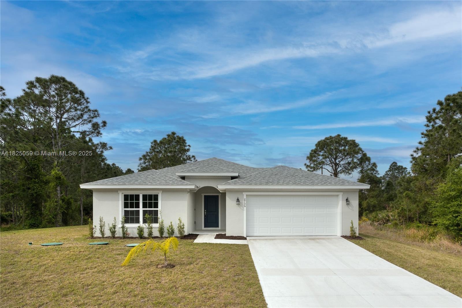 New Construction! Affordable Luxury offering $15k flex cash. Step into affordable elegance with this beautifully designed 4-bedroom, 2-bathroom home featuring a open floor plan, quartz countertops, soft-close shaker cabinets, and stainless steel appliances. Luxury vinyl plank flooring throughout. Owner's suite with tiled walk-in shower and dual vanity. Energy-efficient features include Low-E windows, R30 insulation, 15 SEER A/C, and architectural shingles. Covered porch, fully landscaped yard, and 2-year builder warranty included. Builder Palladio Homes-Salgado Plan. Don't miss out! Rm Sz approx and sub to error.