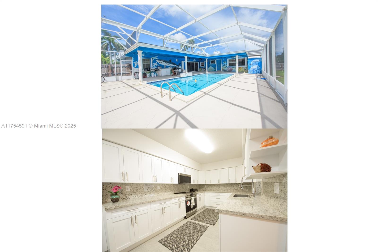 New ROOF with a transferrable warranty! Lovely 3 bedroom 2 bath pool home! This home sits on a nicely landscaped LARGE corner lot. Features a huge screened-in pool/patio area. Private well for filling your pool or washing your boat. Nice backyard w/ 2 double gates. It is a great home to host all of the holiday parties! Wood and tile flooring throughout the home. Lots of open living space. The family room overlooks the pool and has custom plaster ceilings with a beautiful pinkish terrazzo floor. A Brand New kitchen was done in 2022 and almost never used. The living and Dining room features real wood floor. Oversized garage 25x25. Accordion shutters for all windows & Doors. Close to South Dade Park & Pool and the Florida Turnpike. Motivated seller! Come see this one quick before it's gone!