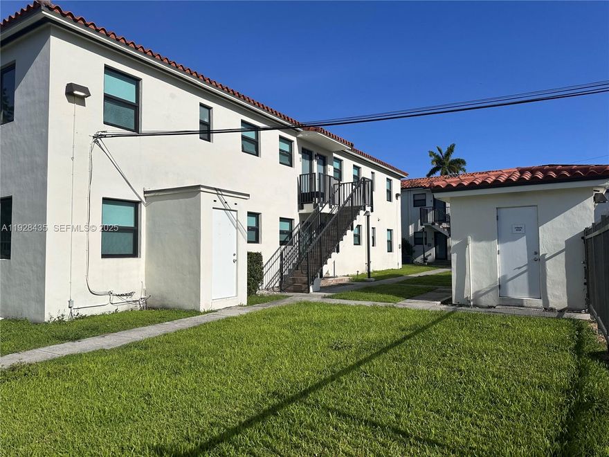 Beautifully Renovated 2-Bedroom in Prime Coral Gables Location! Spacious and bright second-floor unit ideally located on LeJeune Rd between 14th and 15th Street — just minutes from the heart of Coral Gables, shopping, dining, and major highways. This 2-bedroom, 1-bath, modern living space featuring impact-resistant windows and doors, an open-concept layout, and a beautifully updated kitchen with wood cabinetry, sleek quartz countertops, and in-unit washer/dryer. Water and trash removal are included in the rent. Easy to show.