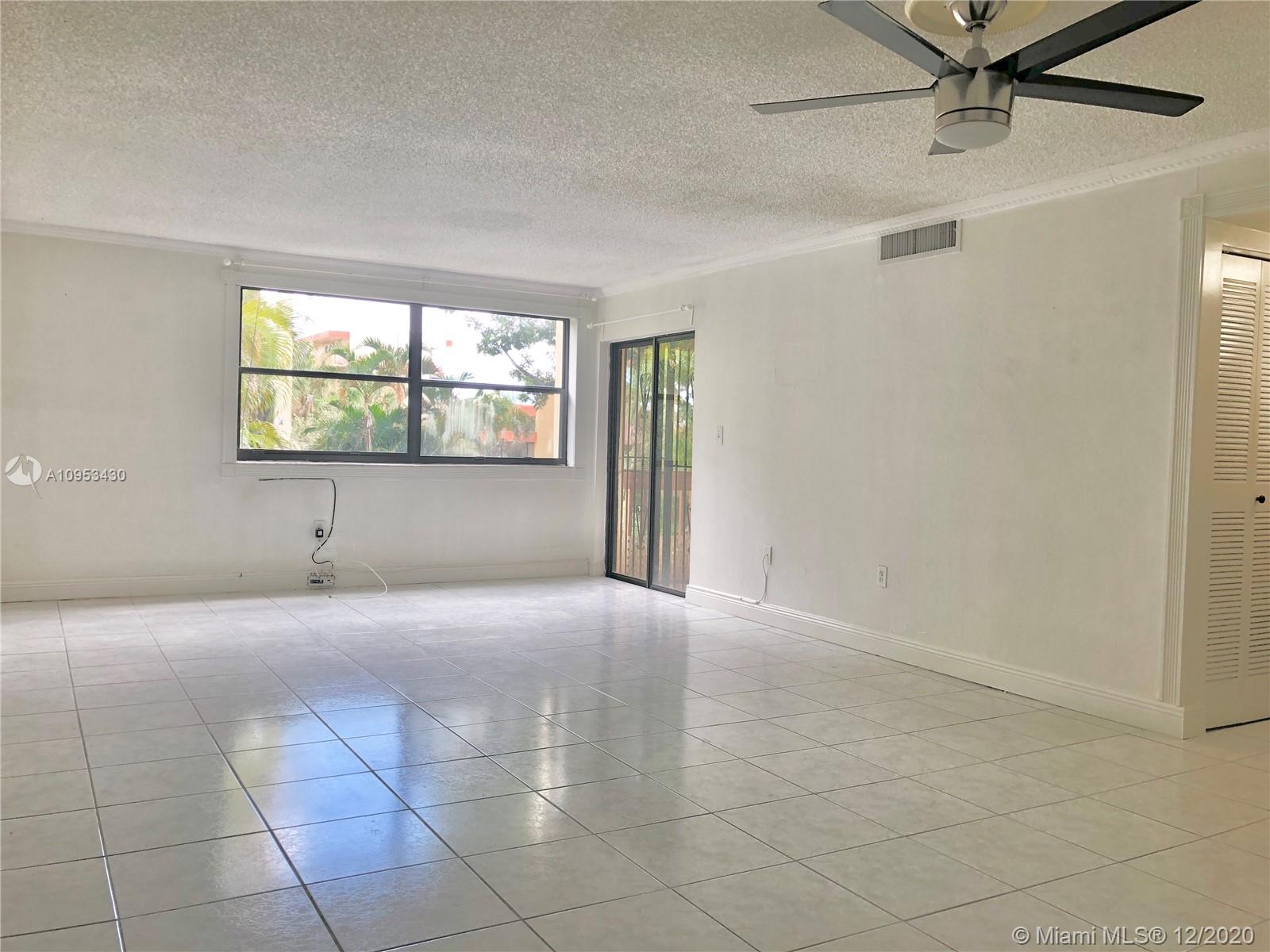 Spacious 2br/2ba in Fontainblebleau area. Property has been freshly painted and features a brand new kitchen (in progress) with tiles floors throughout, updated baths, and large bedrooms. Unit comes with 1 assigned parking space. Laundry facility located in building's ground floor.