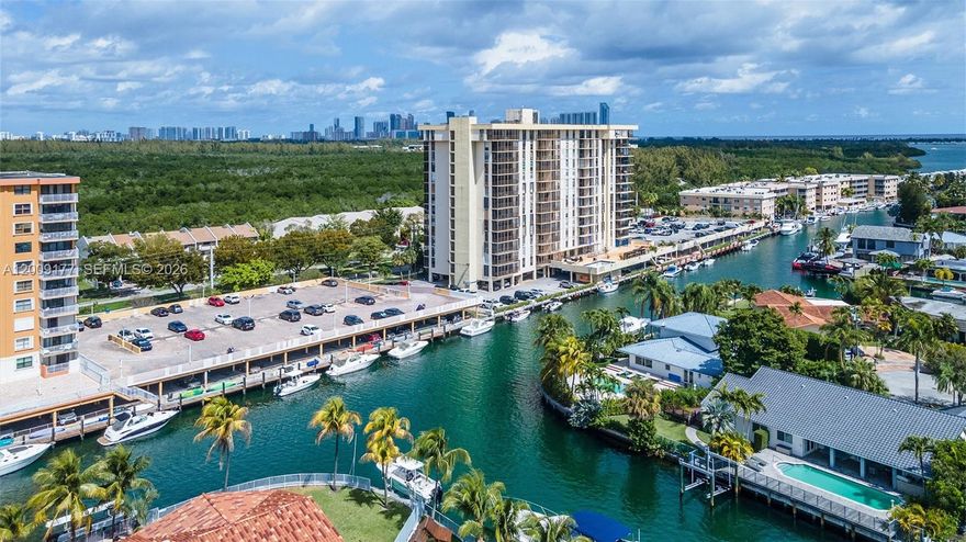 Spectacular corner unit on the 10th floor offering breathtaking views of Biscayne Bay, the Atlantic Ocean, the Miami skyline, and unforgettable sunsets. This beautifully renovated residence features an open-concept layout with an elegant, modern design. The unit includes 2 bedrooms and 2 bathrooms, a new A/C unit, stainless steel appliances, Italian porcelain flooring, and custom-designed bathrooms, a lot of closet space, Floor-to-ceiling impact windows, and doors that fill the space with abundant natural light.
Location.. Perfect for boating enthusiasts, the property offers direct ocean access with no fixed bridges and is just minutes from open water. Boat dockage is available for rent through the association. The unit also comes with one assigned parking space plus ample guest parking.