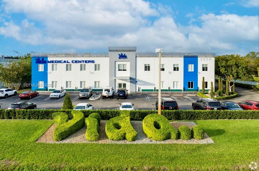 We proudly present the 2023 award-winning Vida building, recognized by the City of Doral for enhancing the city's beauty. Vida building, 2-Story free-standing building located in the heart of Doral, facing NW 25th Street with 66 open parking spaces this property is ideal for owner use, multi-tenant leasing, or investment. It features a mixture of private offices and open workspaces, conference room, kitchen and lounge, designated ADA elevator, two multi-stall restrooms on each floor, and more, making it suitable for professional office space, corporate headquarters, law firms, tech companies, insurance agencies, or medical use. The building underwent interior and exterior renovations in 2022 including access control and security system upgrade.