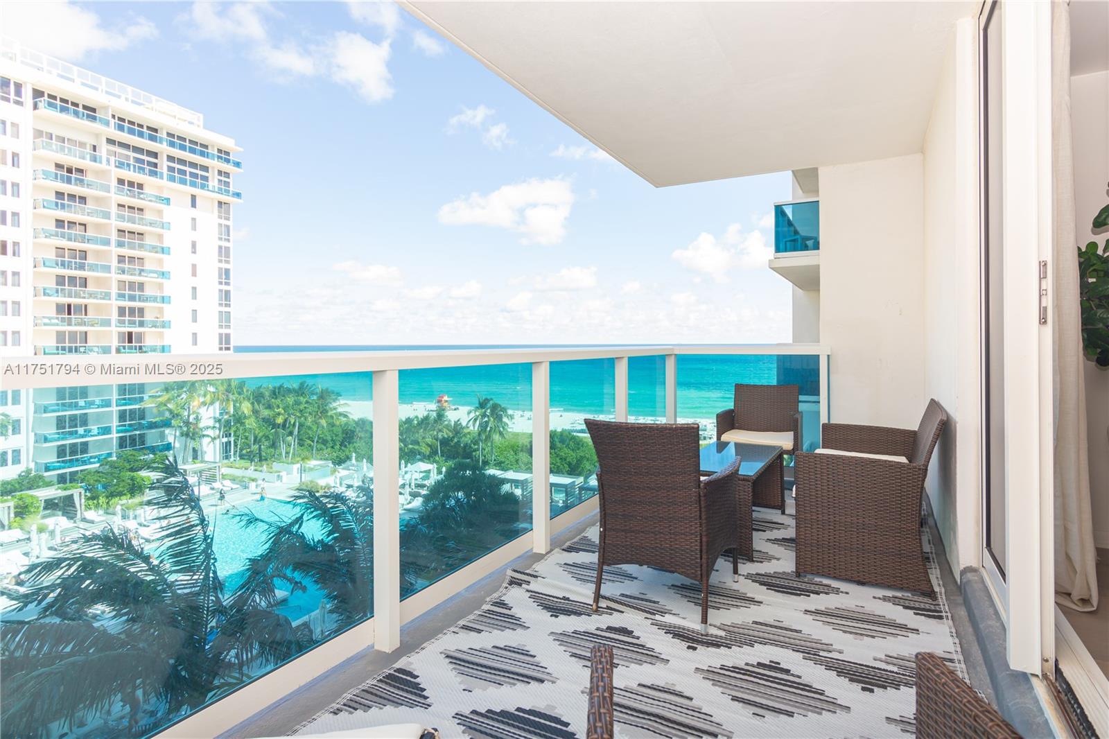 Experience luxury beachfront living in the largest 1-bedroom residence at the iconic Roney Palace - the residential tower of 1 Hotel in Miami Beach! This spacious and beautifully designed unit offers a breathtaking ocean view, high-end finishes and access to world-class amenities.
Roney Palace shares amenities with the famous 1 Hotel including luxury pools, beach club, cabanas, spa, fitness center, and top dining options. 1 assigned parking space, Wi-fi & cable included. It can be sold furnished or unfurnished. Pets ok. Great investment opportunity . Unit is rented till May 31st for $9K a month.
Don't miss this rare opportunity to own the best 1 bedroom line in Roney Palace!
Can be easily converted to a 2 bedroom apartment. Approved design by architect included in the price.