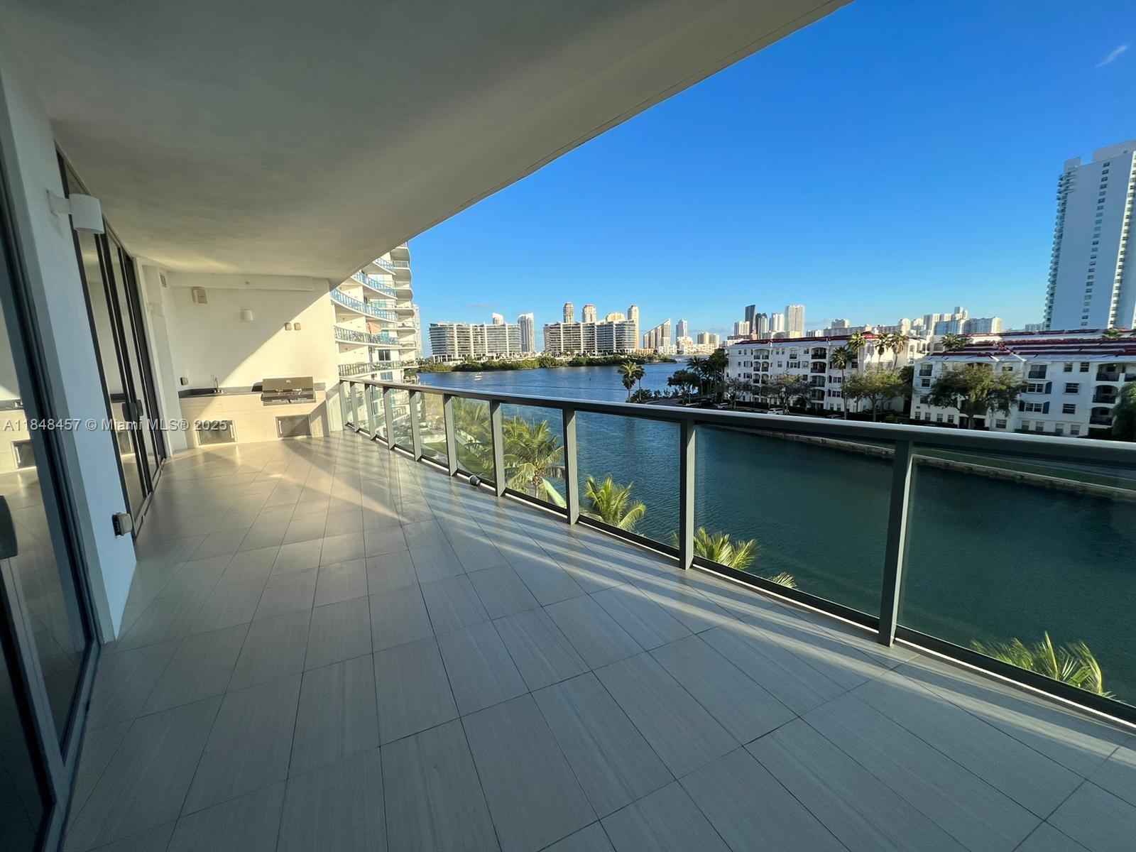 Best-priced unit at the prestigious Echo Aventura! This elegant 3-bed, 4.5-bath residence includes a service suite with private bath. Enter through a private foyer into a spacious living area featuring a gourmet kitchen with gas stove, Sub-Zero/Wolf appliances, and wine cooler. The master suite offers water views, wood floors, walk-in closet, and spa-style bath. Additional bedrooms have sunset views. Enjoy an oversized terrace with summer kitchen overlooking the Intracoastal. Automatic blinds throughout. Amenities: infinity pool with food/beverage service, 4,000 sq. ft. gym, yoga room, concierge, valet, and more. Designed by Carlos Ott. Easy to show!