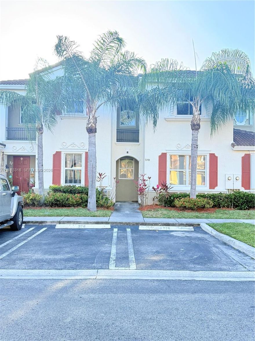 Beautiful and Charming 3 Bedroom 2.5 bath townhouse inside Waterstone community ready to move in.  Conveniently located, close to Walmart, Publix, restaurants, shopping center, Baptist Hospital, and minutes away from the Florida Turnpike. Community amenities include a clubhouse with a swimming pool, Exercise Room, and much more. First and 2 Deposits Required.