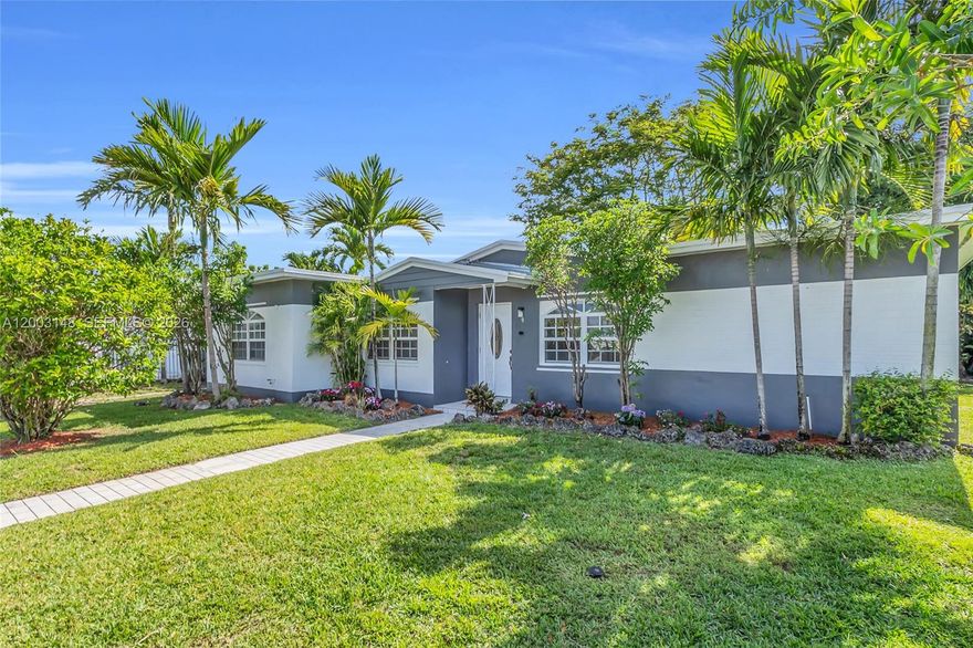 Located in desirable West Hialeah, this light & bright home showcases stylish updated throughout, including a modern kitchen, renovated bathrooms, looring & quality finishes. The primary bedrooms features an oversized closet, while all additional bedrooms offer generous space & excellent closets. Enjoy the convenience of new appliances & comfortable everyday living. Step outside to a covered patio, perfect for dining, relaxing or entertaining - overlooking a peaceful backyard. Ideally situated near parks, shopping, dining & major
highways, this home offers the perfect balance of accessibility & tranquility a fantastic opportunity you don't want to miss
