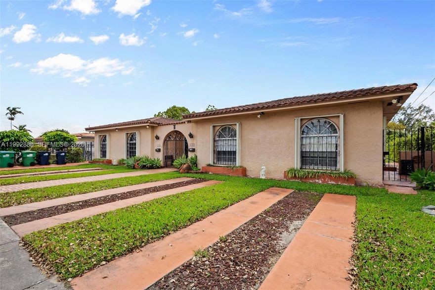 Step into this one-of-a-kind Spanish-style duplex designed for both comfortable living and strong income potential. Featuring two spacious side-by-side units—each offering 3 bedrooms, 2 bathrooms, and generous living space across 1,692 sq. ft (EACH UNIT).—this canal-front property is a rare find. Total of 6 Bedrooms and 4 Bathrooms.  Live in one side and rent the other, or maximize returns as a high-yield investment. Ideally located, this is a standout opportunity for both homeowners and investors alike.