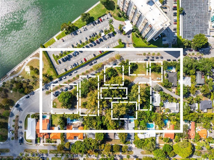 PRIME LOCATION  . 8 ( eight ) RESIDENTIAL VACANT LOTS , some with bay views, across the street from  Baywood Park. Excellent opportunity to built up to 8 homes in one of  Miami's  most unique and historic neighborhood . Charming  street with sidewalks and very little traffic. Minutes way from Miami Design District, Wynwood, and access to highways. Walking distance to shop's, and  public transportation. First time on the market for sale, Seller Financing Available !