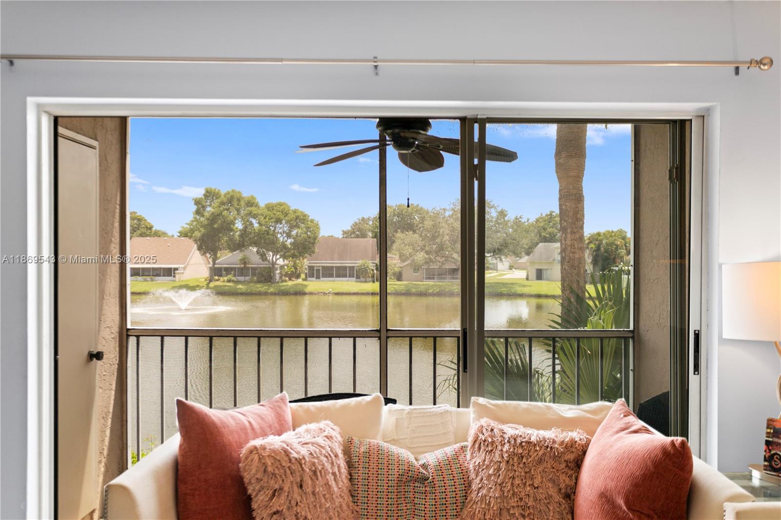 Enjoy tranquil water views from every room, this beautifully maintained 2BR/2BA second-floor unit in the desirable all-ages Pine Ridge Community. Featuring laminate and tile flooring throughout, screened balcony, pets are welcome up to 25 lbs, this home offers both comfort and style, can come furnished or unfurnished. Community amenities include two sparkling pools, hot tub, clubhouse, tennis, and pickleball courts—all within walking distance, maintenance include cable, HBO, internet, rentals permitted after one year of ownership. Located just minutes to Atlantic Marketplace, vibrant Downtown Delray, Famous Atlantic Avenue, pristine beaches, Boca Raton, Boynton Beach and major highways. Recent updates include a new roof in 2024, ensuring peace of mind. Experience the best of Delray living