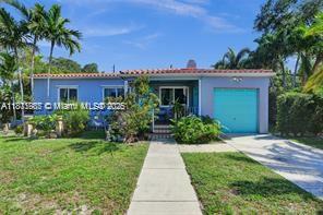 Located in the highly desirable Northeast Miami Shores neighborhood, this authentic 1938 gem beautifully blends timeless character with modern updates. Featuring a split floor plan for enhanced privacy and functionality, this 3-bedroom, 2-bathroom home sits on a generously sized 1.5-lot property—offering ample space to expand, add a pool, or simply enjoy the open yard. Move-in ready, the home boasts original wood floors, impact windows throughout, and a working fireplace adorned with a charming ship engraving, adding warmth and historic charm to the living space. The recently remodeled kitchen and bathrooms complement the home's classic appeal with tasteful touches. A fully fenced yard with fruit trees offers privacy and endless potential for outdoor living.Call Tyla Dopazo 786-251-6385