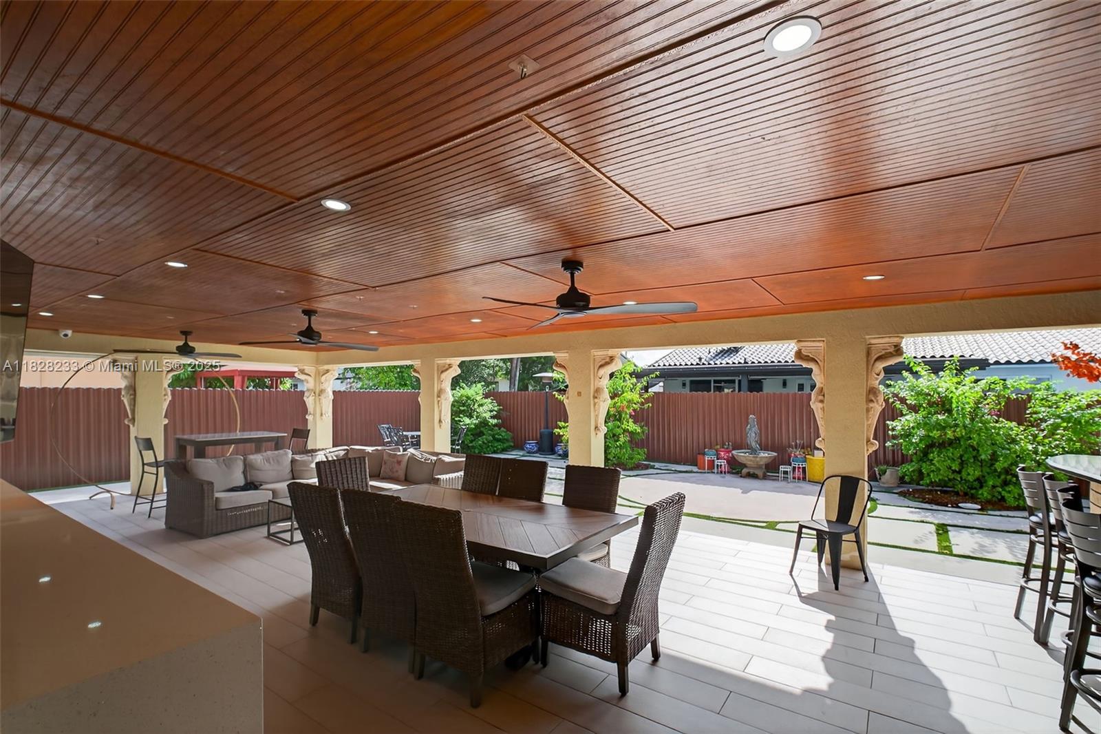 Imagine the unforgettable evenings you can host and the lasting memories you’ll create on this stunning 1,000 sqft covered terrace—perfect for entertaining year-round. Complete with a fully equipped summer kitchen and a commercial-grade cooler, it is ideal for weekend gatherings with friends and family. Inside, this beautiful home features 3 bedrooms and 2.5 bathrooms in a fully tiled throughout, open-concept layout that spans approximately 1,909 sqft. The indoor kitchen showcases sleek stainless steel appliances, granite countertops, and abundant cabinetry. Additional highlights include high-impact windows, laundry room, a durable tile roof, and generous parking. Available for rent September 1st, 2025!