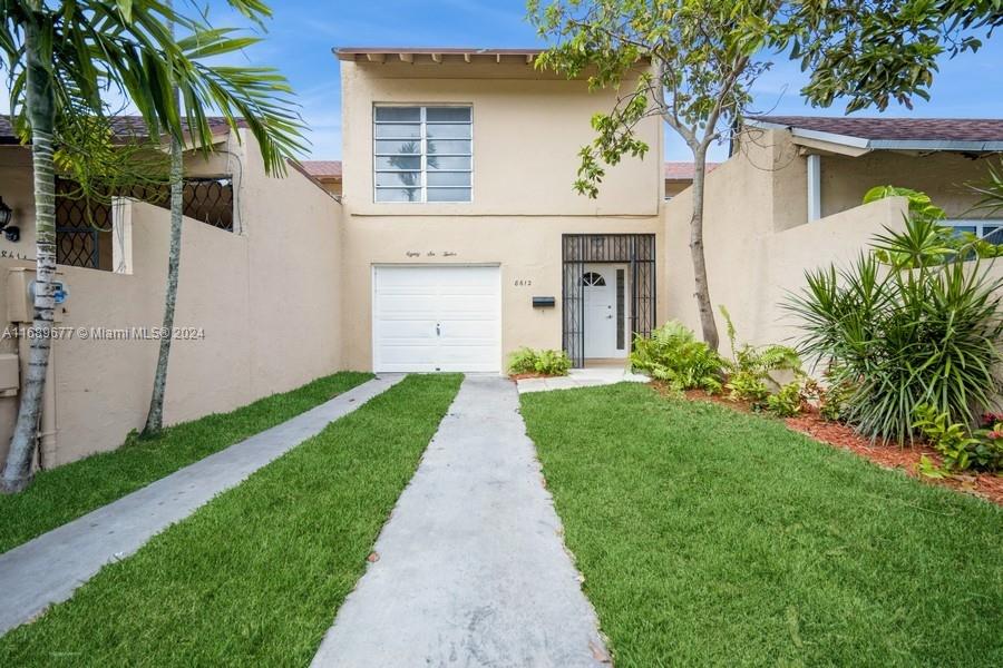 Come see this only 3 Bdrm/2 ½ Bath/1C-gar Townhome East of 107 Ave under $500,000. Updated roof, new laminate wood floors in the Primary Bdrm, 2nd Bdrm & the staircase; new electrical panel and all new switches & plugs & new recessed lights, 3 new vanities, sinks, faucets, light fixtures and Kolher toilets in the bathrooms, & new water-heater! The townhome has over 1,330 SF, the interior has been painted, the 2 tubs have been re-surfaced & the patio & the front porch and the garage floors have been painted. The maintenance fee is low, apx $173. a month & the complex has 2 pools & 2 Tennis Courts! Sunset Park Elementary School and Arvida Park are only 2 blocks away! You can save 10 minutes of driving in traffic each way from this location! This is a perfect RENTAL OPPORTUNITY! GREAT VALUE!