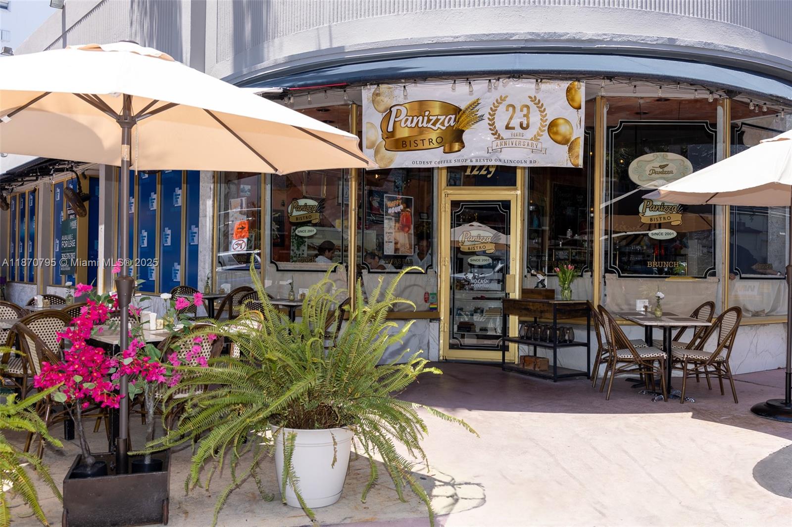 THIS IS A REMARKABLE BUSINESS OPPORTUNITY ON LINCOLN ROAD WITH A RECORD OF 23 YEARS IN BUSINESS OPEN 7 DAYS A WEEK LOCATED IN THE MOST WELL-KNOWN AREA IN MIAMI BEACH, CORNER BUSINESS WITH A WONDERFUL TERRACE IN A VERY TOURISTIC AREA WITH AN ANNUAL GROSS OF $ 800,000 WITH A CURRENT LEASE OF $ 13,000 MONTHLY ALL INCLUDED( CAM) VERY RELIABLE BUSINESS WITH AN OPPORTUNITY TO DO MORE. SIDEWALK TERRACE IS CURRENTLY BEING EXTENDED TO FIT DOUBLE THE CAPACITY. FOR ANY ADDITIONAL INFORMATION PLEASE CONTACT THE LISTING AGENT : SERGE AT 786-378-2279