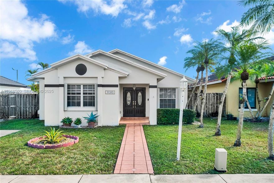 Amazing home in the highly desirable Island Canaries community in Kendall! This spacious 3 bedroom, 2 bath residence is perfectly located on a quiet cul-de-sac with no HOA, offering the privacy and flexibility. The home features a brand new roof, a functional layout with a cozy living room, separate dining area, and a well appointed kitchen with a breakfast counter. Generously sized bedrooms and an interior laundry room add to the home’s everyday comfort. Situated on an expansive lot, the property provides ample space for boat access, RV parking, or the addition of a future pool. The large backyard is ideal for gatherings, entertaining, or creating your dream outdoor retreat. A must-see opportunity in a prime Kendall location!