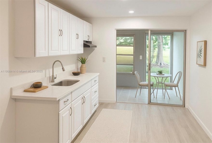 **Welcome to Oriole Gardens Three!**
A fun and active 55+ community where friendship and activities abound. This 2BR/2BA condo is ideally located next to the pool and clubhouse. Features include ceramic tile and laminate flooring, new interior doors, fresh paint, a new AC compressor, and a kitchen water filtration system. Enjoy bingo, bunco, BBQs, happy hours, and more in a peaceful yet social environment. Close to Pompano Beach, restaurants, shopping, and major highways. The association covers roof maintenance, basic cable, and water. Strong community with no assessments. 700+ credit score and $40K income required. **Photos have been virtually rendered. Live the lifestyle you deserve!**