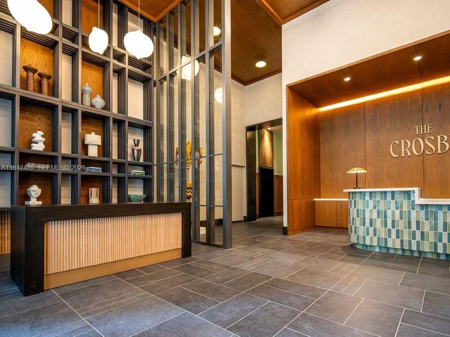 Experience sophisticated urban living in this modern 2-bedroom, 2-bathroom residence, featuring 9-foot ceilings, floor-to-ceiling glass, and a private balcony. The home showcases Avro|KO–curated interiors, Italian kitchen cabinetry, Bosch appliances, an in-unit washer and dryer, rain showers, custom vanities, contemporary lighting, and a smart-home system with keyless entry.
Residents benefit from an array of luxury resort-style amenities, including an expansive rooftop pool with jacuzzi and cabanas, a private rooftop restaurant and bar, a fire pit lounge with breathtaking skyline views, a state-of-the-art fitness center with saunas and plunge pools, a clubroom with private dining, juice and coffee bar, co-working center, gaming lounge, media room, curated museum-quality art, and 24/7 concierge and security. The building features flexible rental policies with no rental restrictions, making it ideal for end users and investors alike.