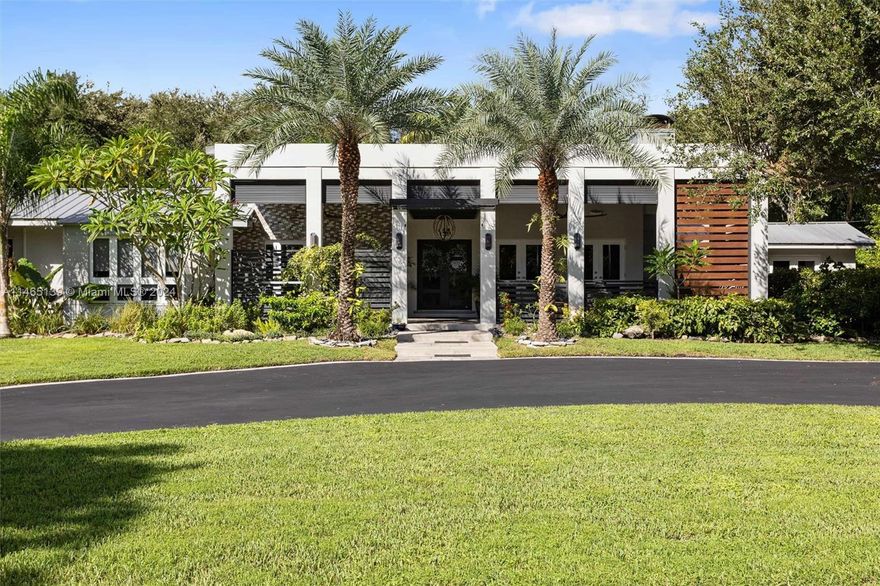 Welcome to your dream home in the heart of Pinecrest! This elegant and spacious single-family residence offers a perfect blend of comfort, style, and luxury living. Boasting 5 bedrooms, 4 bathrooms, and a refreshing pool, this 4,886 square foot property has it all, including full impact windows. Grand entrance foyer with high ceilings and natural light, Expansive living areas, perfect for family gatherings and entertaining, Gourmet kitchen with top-of-the-line appliances. Lavish master suite with a spa-like bathroom and walk-in closet, Three additional bedrooms for family and guests, Versatile fifth bedroom for an office or guest room, Beautifully landscaped backyard oasis with a pool, covered patio, and ample green space, Two-car garage and circular driveway for convenience.