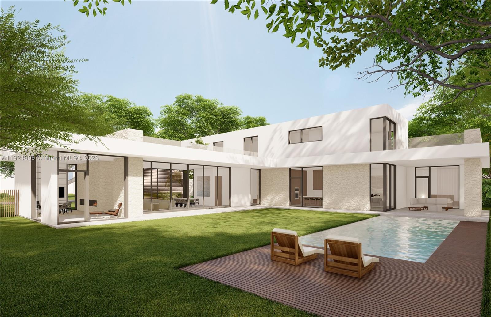 Build your own estate in one of the best neighborhoods Miami can offer. Close proximity to the top schools, colleges, and entertainment in Miami. +19,000 Sqft corner lot in the heart of South Coconut Grove, just 10 mins away from Downtown and Brickell. No flood zone. Plans and renders are preliminary. The seller is also offering buyers the option to purchase this home completed in 2024 by Upstairs Studio Architecture (+5600 sqft living, +1600sqft outdoor). Buyers will have the opportunity to customize finishes to their taste.
