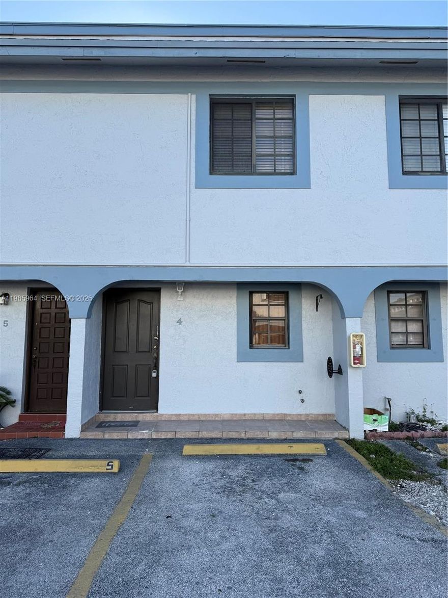 Welcome to this charming and well-maintained 2-bedroom, 1, 1/2 bath townhouse, perfect for comfortable living. This inviting home features two assigned parking spaces and a spacious den on the third level—ideal for a home office, storage or entertainment area.
Conveniently located in a highly desirable residential neighborhood, just one minute from the Turnpike and the 836 Dolphin Expressway, offering easy access to everything Miami has to offer.
Enjoy being surrounded by supermarkets, pharmacies, shopping centers, restaurants, fast food options, and parks—all just minutes away. Plus, it’s only a 5-minute drive to FIU, making it perfect for students, faculty, or professionals.
Additional highlights include a brand-new A/C system and an in-unit washer and dryer for your convenience.
Don’t miss the opportunity to live in this well-located and comfortable home!