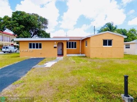 Don’t miss this amazing rental opportunity. This charming home features a modern kitchen with marble countertops and well-maintained appliances, three spacious bedrooms, two full bathrooms, and a large outdoor space with enough room to park over five vehicles. It also includes in-unit laundry with washer and dryer for your convenience. Located just minutes from the Hard Rock Stadium, with easy access to the Palmetto Expressway and I-95, this home is perfect for families or anyone seeking comfort and a great location.