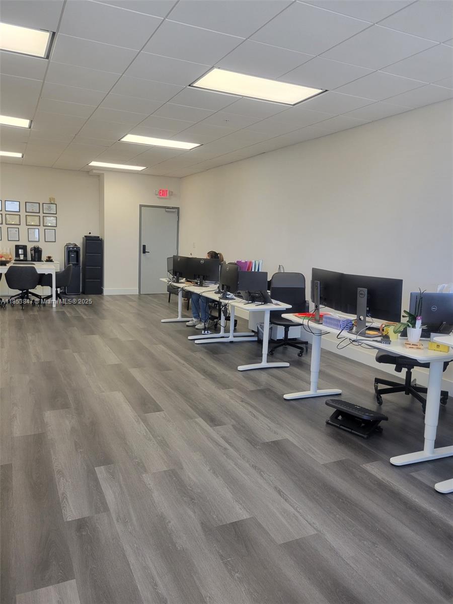 • Open floor plan
• 9’ Acoustical drop ceiling and lighting
• Two (2) impact glass windows
• Separate electric meter
• Separate A/C unit and control
• Four (4) assigned parking spaces per unit