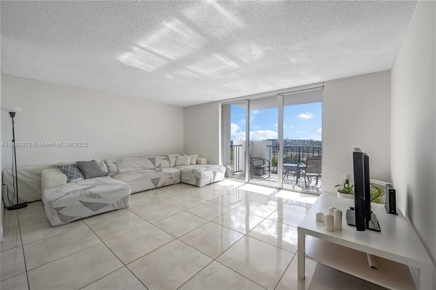 Beautiful & Bright 2/2 condo at Commodore Plaza. Excellent condition. Fully furnished. Bluetooth blinds. New A/C. Tile thru out. Split Floor Plan with plenty of Closets. Laundry is on the floor with new machines. Maintenance includes hot water, wifi, extended cable, water, sewer, trash, carwash area, pest control, and 24/7 security. Natural light galore! Faces west with city views. 2 huge pools, 2 tennis courts, a modern GYM, party rooms with full kitchens,  and a marina to go along with 24-hour security, concierge services and on-site property management. A+ school district. Walking distance to Aventura Mall & houses of worship. Minutes from the beach, the Brightline station & Gulfstream Park.
